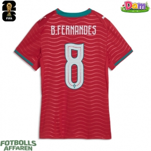 Portugal Bruno Fernandes #8 Hemmatröja Kvinnor VM 2026 Kortärmad